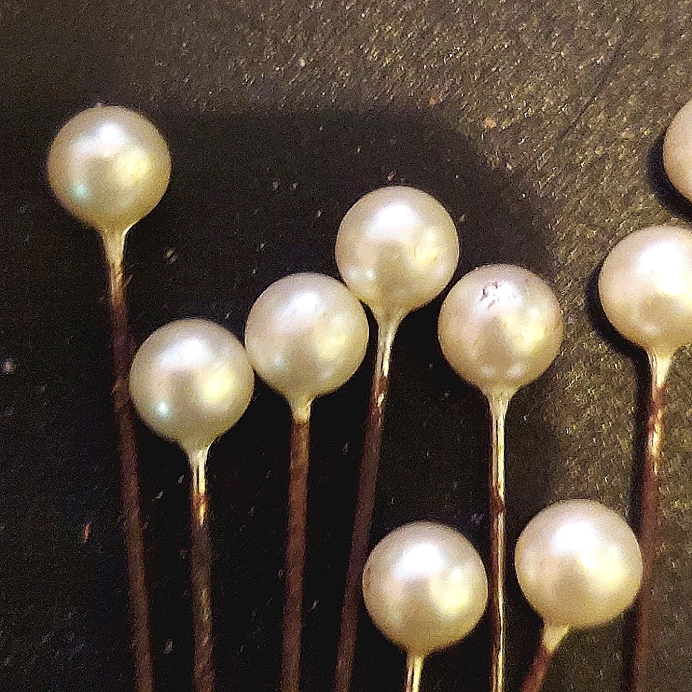 Real pearl Hat Pins
